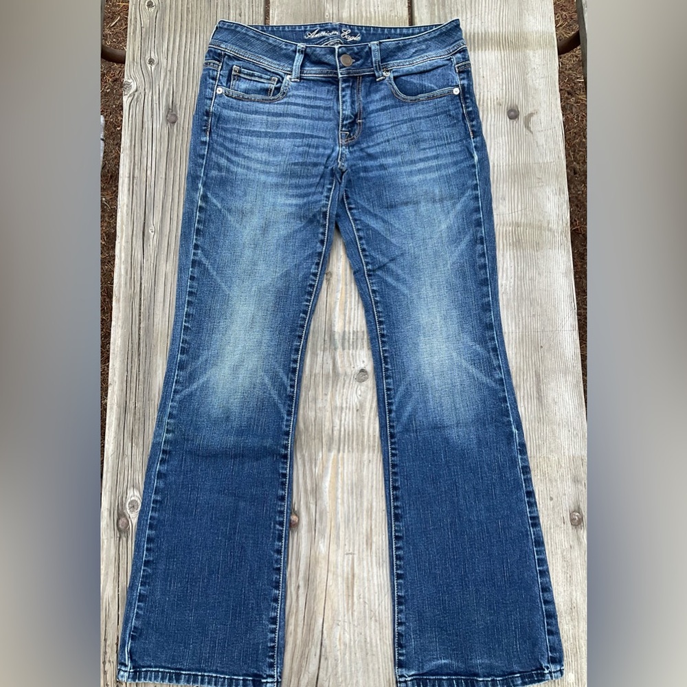 American Eagle, Stretch Denim, Size 8, Original Boot Cut